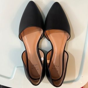 A new day black pointed toe flats